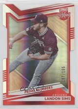 2022 Panini Elite Extra Edition Prime Numbers B Die-Cut /165 Landon Sims #34 0c6