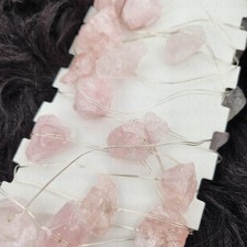 Natural Crystal LED String Light USB Fairy Lights Raw Quartz Stones Decorative