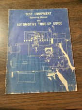 Vintage NAPA Test Equipment Operating Manual Automotive Tune-Up Guide Paperback