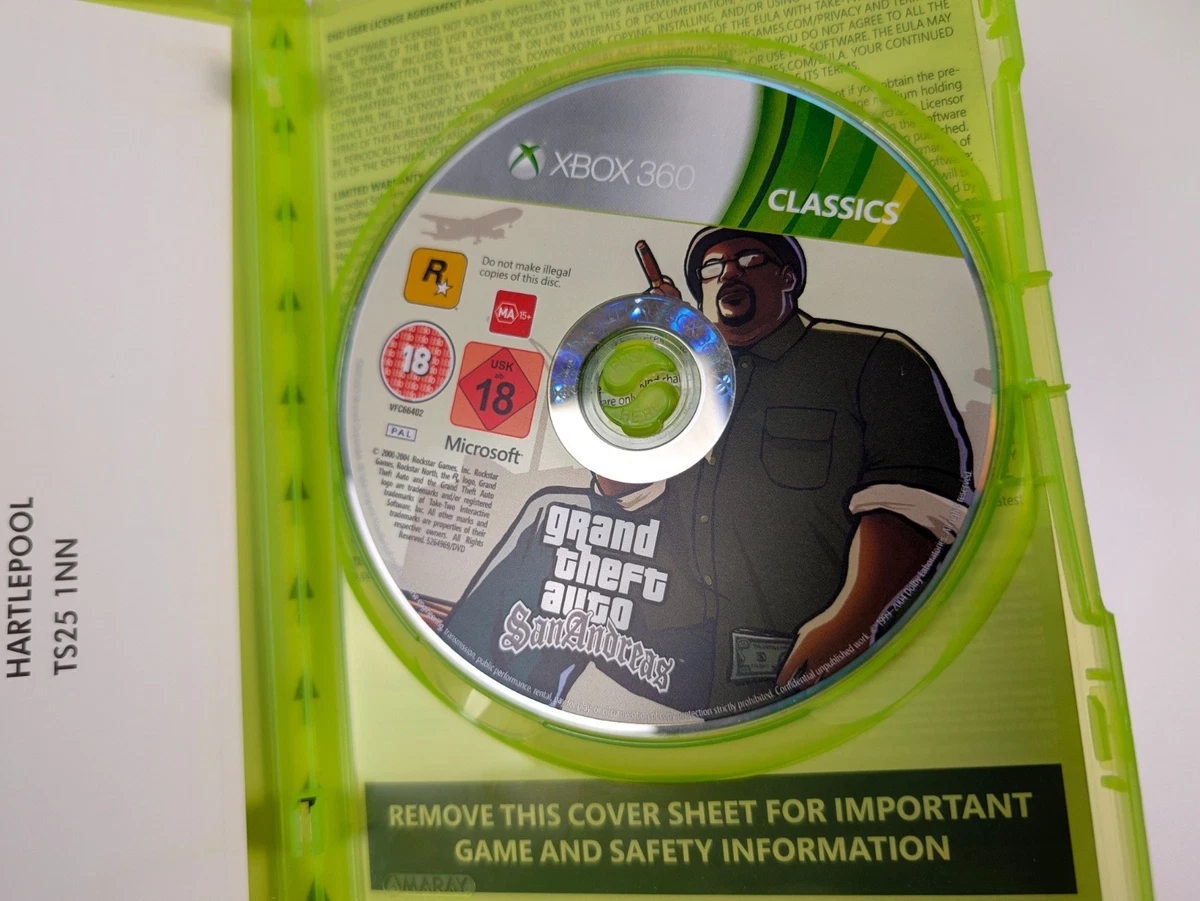 Juego Grand Theft Auto: San Andreas Microsoft Xbox 360