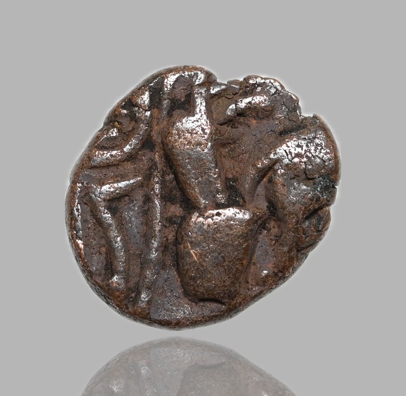 KANGRA, Triloka Chandra, c. 1240, AE jital, T-68, Ex. Robert Tye