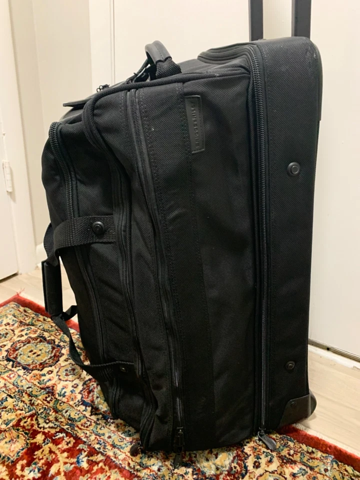 Briggs & Riley Rolling Duffle Bag Black 26" Upright Split Checked Suitcase  - Image 4 of 4