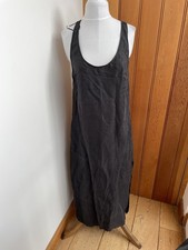 Zara Nearly Black lyocell fillsens Flowing Summer Dress racer back