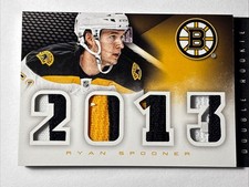 2013-14 Panini Playbook Double Rookie Ryan Spooner Michael Bournival 44/50 SICK!