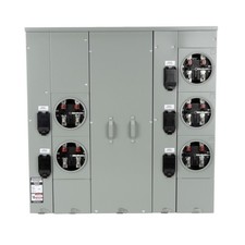 Siemens WP6512 5-Gang 600A 225 Amp RING-TYPE UNI-PAK Meter Socket