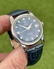 Omega Seamaster Calendar Blue Dial Automatic Steel 1962 vintage mint watch + Box