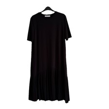 Wunderschönes Damen-Designer- Kleid - schwarz - Jersey - mit Plissee - „MaxMara“