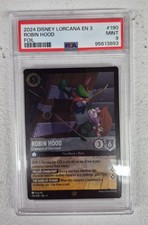 Lorcana Robin Hood Champion of Sherwood- 190 Cold Foil-PSA 9 MINT 95613893