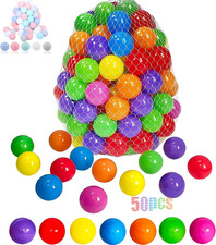 50 100 200 Soft Plastic Ball Pit Balls for Kids, Gift for Baby Toddler Birthday