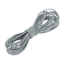 5.5 Yard 2mm Round Leather Cord Lacing String for DIY Crafts, Gray