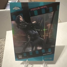 2026 WWE Topps Chrome Focus Reel Rhea Ripley teal 27/199 