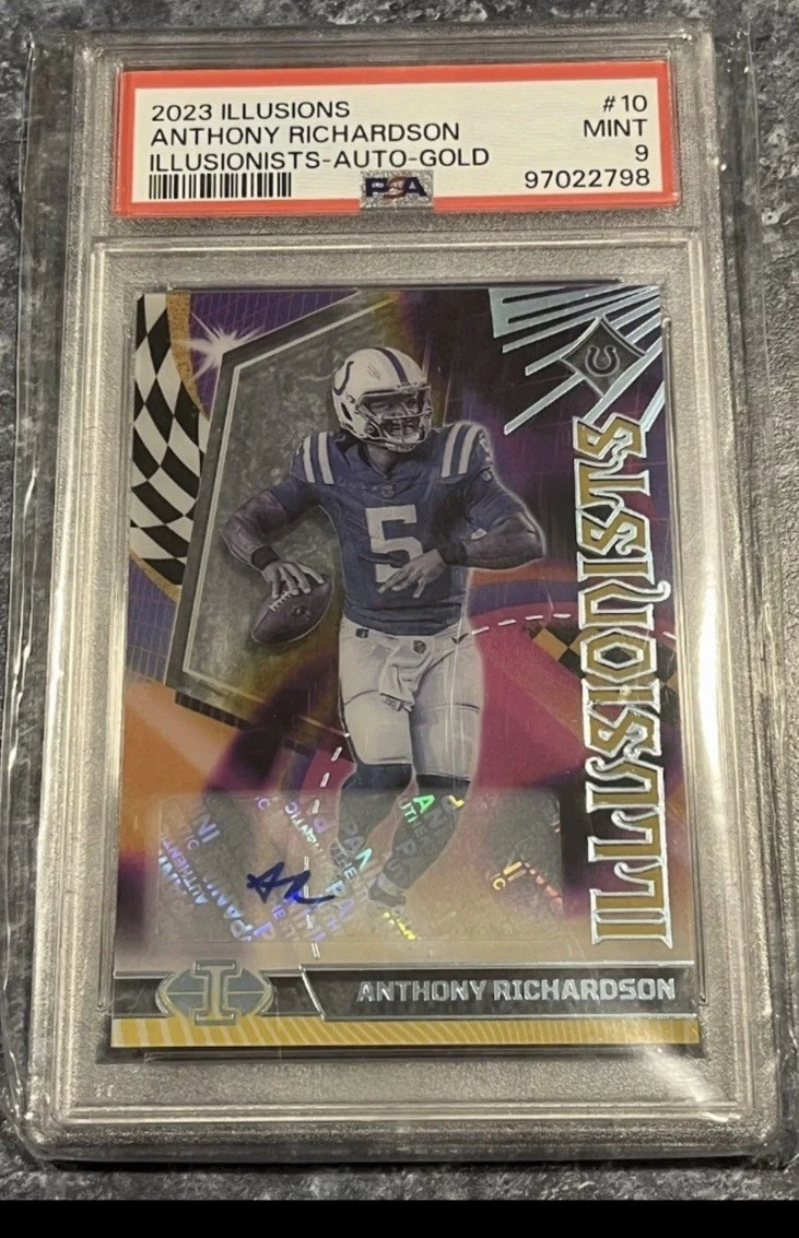 Anthony Richardson Panini Illusions Illusionists #10 Autograph-Green