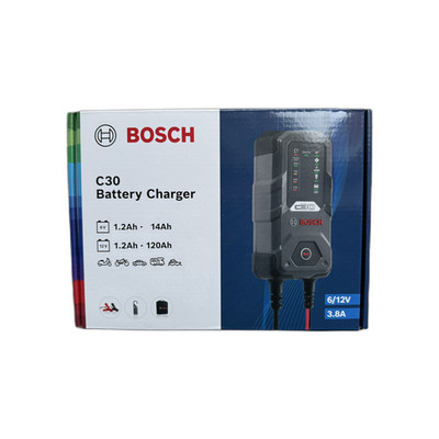 Bosch C30 Batterieladegerät | 6V / 12V | 3,8A | NEU | Erhaltungsladungs-Funktion