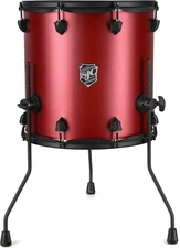 SJC Custom Drums Pathfinder Floor Tom - 14 inches x 14 inches, Firecracker Red,