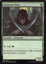 Llanowar Elves DOM 168 Normal English NM - MTG