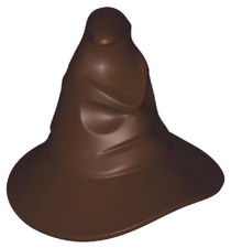 222 LEGO Part 38974 Minifigure, Headgear Hat, Wizard face (HP Sorting Hat) Brown
