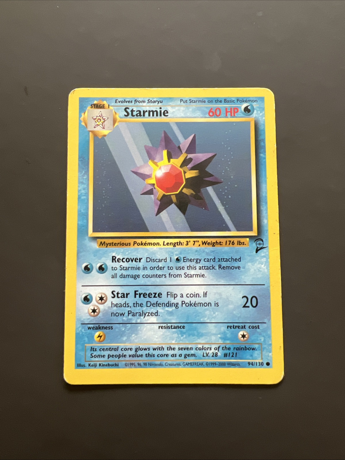 STARMIE - 94/130 - Base Set 2 - Pokemon Card - NM
