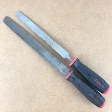 Snap On Mixed Mill File Set Bastard Cut SGHF615A Soft Grip Handles 13" & 15"