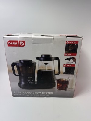 NEW Dash Rapid Cold Brew System Coffee Maker 5 Minute Brew 50 oz DCBCM550BK