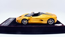 BBR LaFerrari Open Top Car Model 1:43 Static Road Collection Yellow Resin