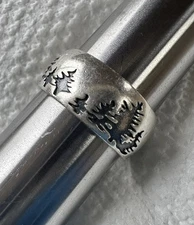 BOMA Designer Signed Band Ring 925 Sterling silver Size 9