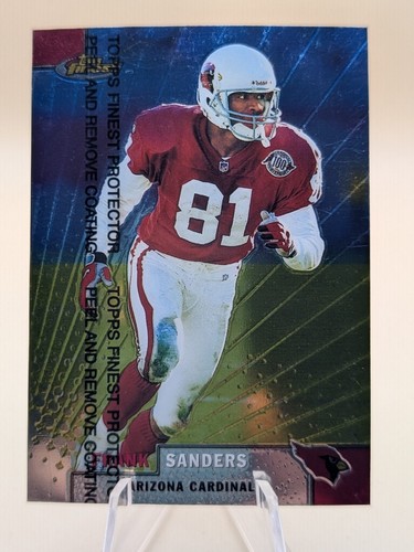 1999 Topps Finest Frank Sanders #47 card