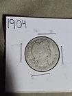 1904 Philadelphia Mint Silver Barber Quarter