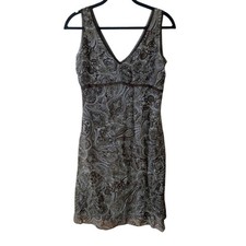 Old Navy Y2K Vintage Babydoll Brown Paisley Bohemian Brown Dress Size 8