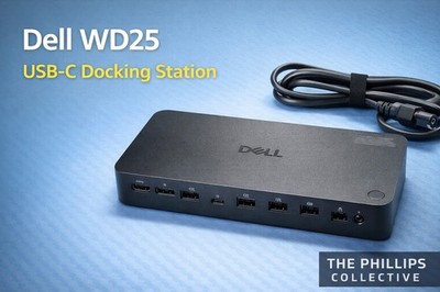 Dell WD25 Pro Dock USB-C Docking Station HDMI Dual DisplayPort USB