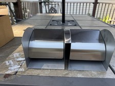 Stainless Steel Double Roll Toilet Paper Dispenser Commercial Holder
