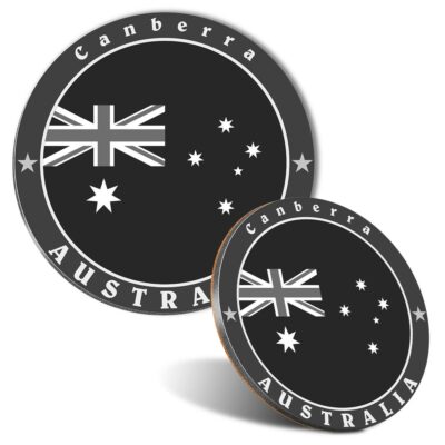 Mouse Mat & Coaster Set - BW - Australia Canberra City Capital Travel  #40097