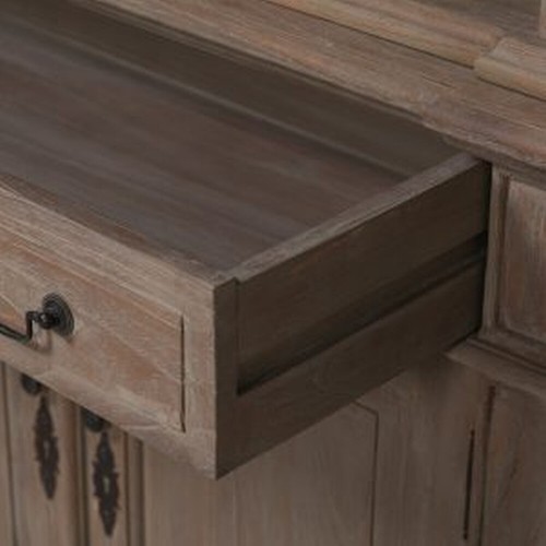 Large Wooden Antique Natural Finish Bookcase with Ladder High Quality & Unique - Picture 6 of 8