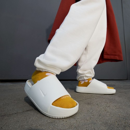 Nike CALM SLIDE Women's WHITE DX4816-100 Basic Active Slides - Picture 6 of 6
