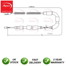 Hand Brake Cable Rear Apec Fits VW Transporter 1.6 D 1.7 TD 1.9 2.1 251609701A
