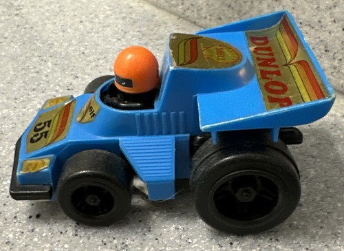 VINTAGE USED SHELL ELF DUNLOP PULL BACK INDY RACER #55 Pull Back Mech NOT Workin - Picture 3 of 7