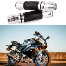 Motorcycle Handlebar Hand Grips 7/8" 22mm For Yamaha YZF-R1/YZF-R6 White Black