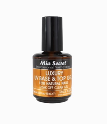 Mia Secret Luxury UV Base &Top Gel for Natural Nails Soak off Clear Gel (FGN-02)