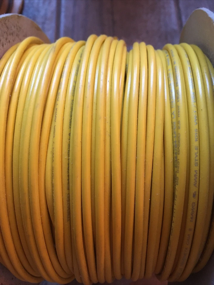 LTC 2.5mm Tri Rated Cable Automotive Cable 240v 12v 24v Wire Single YELLOW