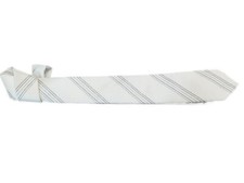 Handmade Luxury New Tie Cream Color Striped Pattern Made in Italy Wide cm 6 BC