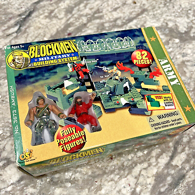 Vintage 1999 Blockmen Military Building System 85 Pieces Vintage 1999 Blockmen Military Building System 85 Pieces