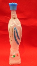 Vintage Very Old Blessed Mother Mary Holy Water Bottle Container From Lourdes