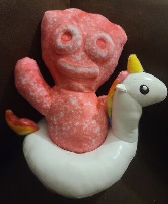 HTF Sour Patch Kids Plush 9  It's Sugar Pink Kid Candy Gummy Unicorn Float Doll