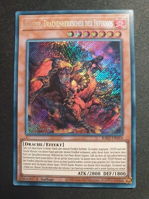 Yu-Gi-Oh! RA03-DE010 Blaster Drachenherrscher des Infernos Secret Rare NM 1st