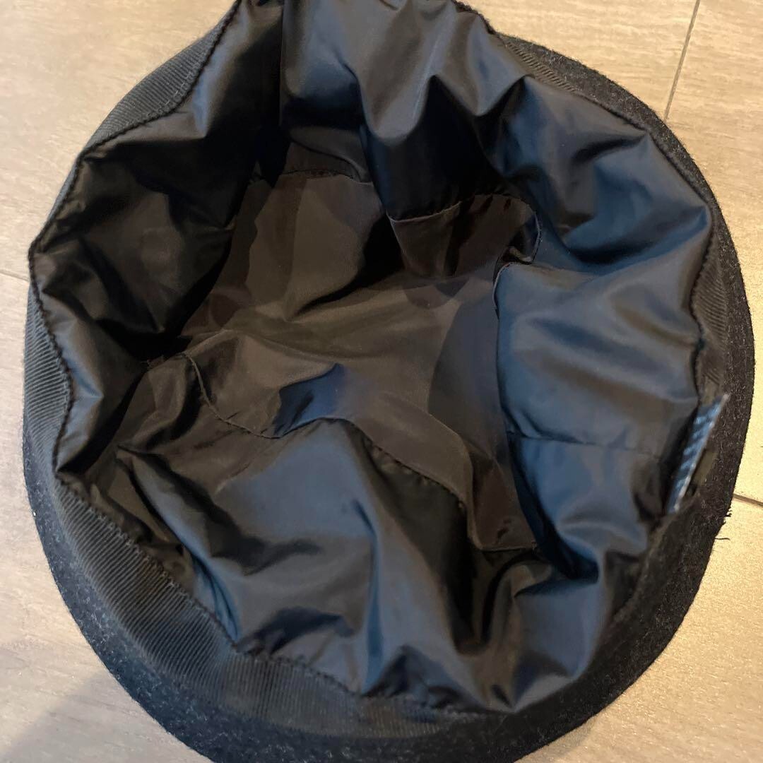 Prada Bucket Hat Wool Triangle Plate Patch Felt S… - image 6
