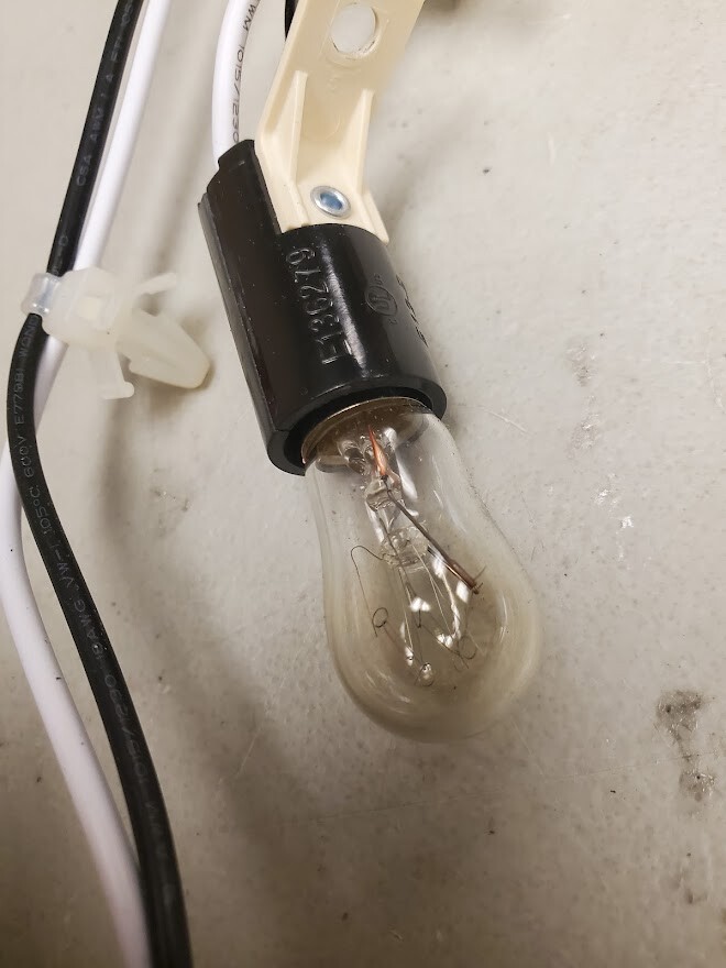 GE Dryer Light Socket & Bulb WE05X20431,WE01X26494 For GTX52EASP0WB