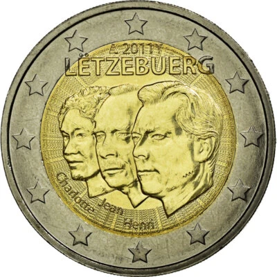 [#586897] Luxembourg, 2 Euro, Jean of Luxembourg - Nassau, 50th Anniversary of h - Photo 1/2