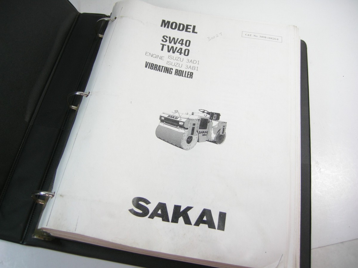 ドローイングシリーズ 23630 SAKAI America - R2H-4 Static Three Wheel Roller for Asphalt