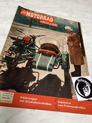 Vintage Motorcycle Magazine 'Das Motorrad' No. 25 1954 German Milan Show Etc ...