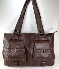 Cromia Chocolate Brown Soft Leather Tote Shou...