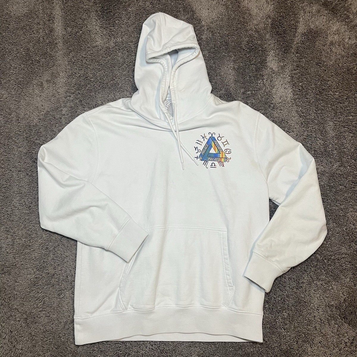 2016 Palace Skateboards Zodiac Hoodie Men's L White Rare | eBay
